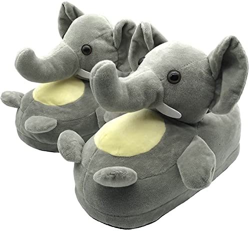 Koala-hausschuhe Damen, Kinder,mädchen, Warme Hausschuhe Damen,lustige Hausschuhe Herren,elefant-hausschuhe, Hausschuhe Damen Plüsch-28-32,Elefant von Seemehappy