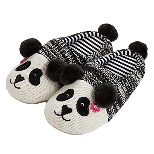 Panda Pantoffel Damen, Panda Pantoffel Kinder, Jungen, Mädchen, Memory Foam Pantoffeln für die Familie-37/38,Panda W von Seemehappy