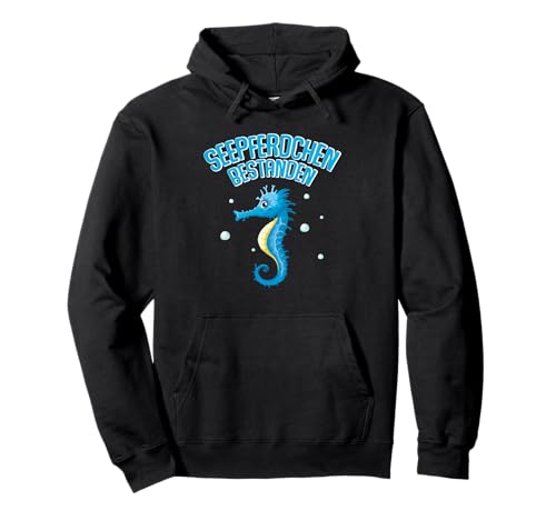 Seepferdchen Bestanden Abzeichen Schwimmprüfung Kinder Pullover Hoodie von Seepferdchen Schwimmabzeichen Schwimmen Geschenke