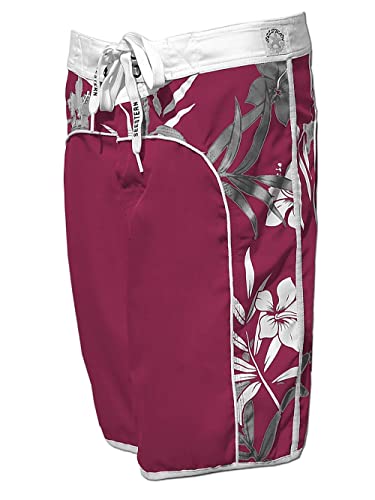 SEESTERN Damen Boardshorts Surfshorts Boardshort Surf Shorts Badehorts XS-4XL /2125 Bordeaux Bambus M von Seestern Sportswear