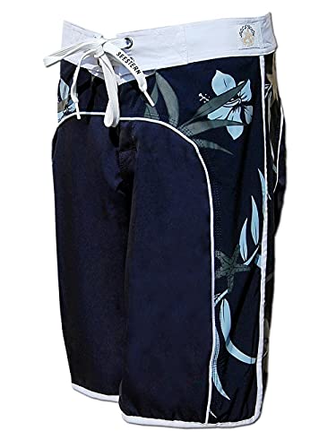 SEESTERN Damen Microstrech Boardshorts Surfshorts Boardshort Badehorts XS-4XL /2123 Blau 3XL von Seestern Sportswear