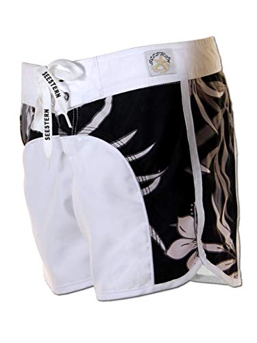 SEESTERN Damen Microstrech Boardshorts Surfshorts Boardshort Badehorts XS-4XL /1422 Weiss 3XL von Seestern Sportswear