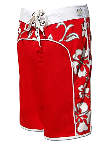 SEESTERN Damen Microstrech Boardshorts Surfshorts Boardshort Badehorts XS-4XL /2124 Rot 2XL von Seestern Sportswear