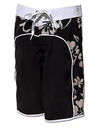 SEESTERN Damen Microstrech Boardshorts Surfshorts Boardshort Badehorts XS-4XL /2124 Schwarz 3XL von Seestern Sportswear