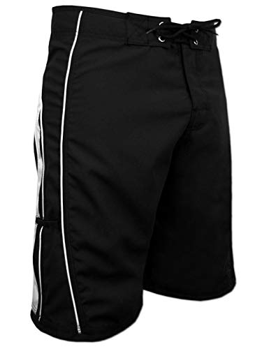 SEESTERN Herren Boardshorts Surfshorts Boardshort Surf Short Bade Shorts XS-3XL /1344 Schwarz 2XL von Seestern Sportswear