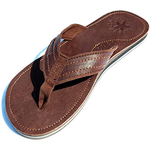SEESTERN Herren Leder Zehentrenner Zehensandale Zehensteg Sandalen Gr.40-50/2364.dbw Braun EUR 47 von Seestern Sportswear