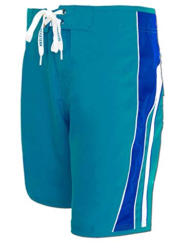 SEESTERN Herren Microstrech Boardshorts Surfshorts Boardshort Badehorts M- XL mittellang 47-49cm /1944 Blau L von Seestern Sportswear
