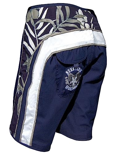 SEESTERN Herren Microstrech Boardshorts Surfshorts Boardshort Badehorts XS-3XL /2343 Blau 2XL von Seestern Sportswear