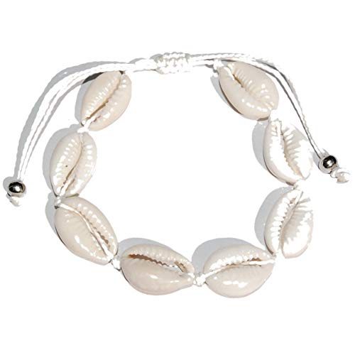 SEESTERN Kauri Muschel Armband/Armbänder Surfer Shell Bracelet /2002 Weiß_1 Stueck von Seestern Sportswear
