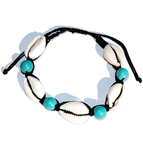 SEESTERN Kauri Muschel Armband/Armbänder Surfer Shell Bracelet /2007 Schwarz_1 Stueck von Seestern Sportswear