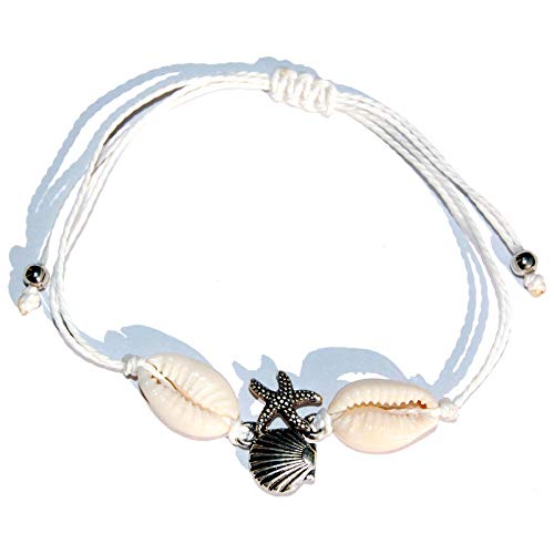 SEESTERN Kauri Muschel Armband/Armbänder Surfer Shell Bracelet /2011 Weiß_1 Stueck von Seestern Sportswear