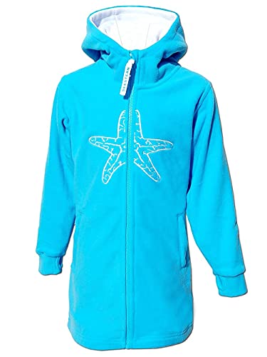 SEESTERN Kinder Kapuzen Fleecejacke Fleecemantel Fleece Sweatjacke 116-164/2106.lb Hellblau 158-164 von Seestern Sportswear