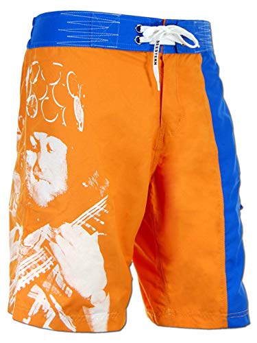 SEESTERN Noddy Holder Memorial Boardshorts Voice of Slade Feel The Noize XXS-3XL /1547 Noddy Holder_Orange 2XL von Seestern Sportswear