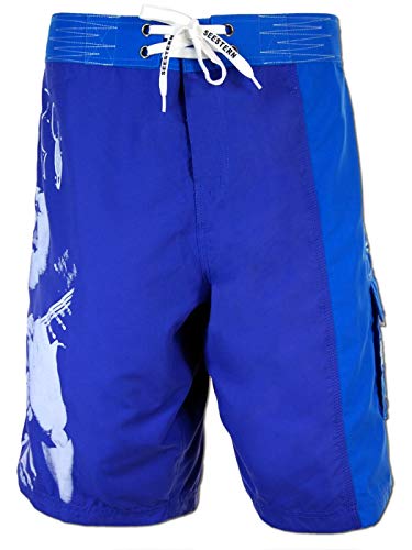 SEESTERN Noddy Holder Memorial Boardshorts Voice of Slade Feel The Noize XXS-3XL /1547 Noddy Holder_Royalblau M von Seestern Sportswear
