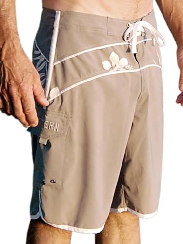 SEESTERN SPORTSWAER Herren Microstrech Boardshorts Surfshorts Boardshort Badehorts XS-3XL /2430 Grau L von Seestern Sportswear