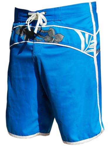 SEESTERN SPORTSWAER Herren Microstrech Boardshorts Surfshorts Boardshort Badehorts XS-3XL /2430 Hell Blau L von Seestern Sportswear