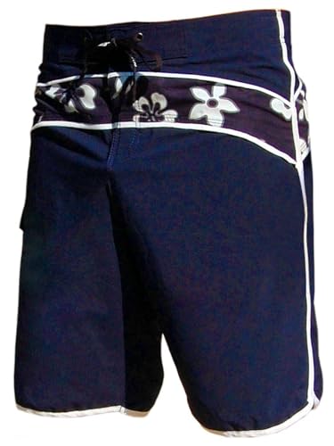SEESTERN SPORTSWAER Herren Microstrech Boardshorts Surfshorts Boardshort Badehorts XS-3XL /2430 Navy Blau M von Seestern Sportswear