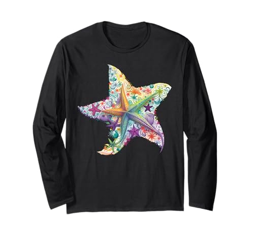 Seestern Kostüm erwachsene Frauen Kinder Seestern T -Shirt Langarmshirt von Seestern T -Shirt Seestarfish Hemd Tees Kleidung