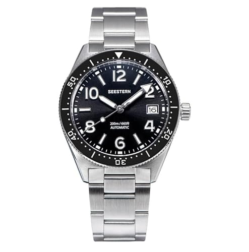 Seestern S434 Automatik Stahl Schwarz Datumsanzeige Herrenuhr, Wir sind nicht in der Lage, einen bestimmten Wert für den Stil anzubieten, aber anhand der verfügbaren Informationen können wir ableiten, von Seestern