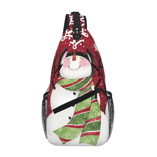 Sefzcxdn Brusttasche mit Aufdruck "Merry Christmas", klein, Mehrzweck-Tagesrucksack für Damen und Herren, Schwarz , Einheitsgröße Sefzcxdn Brusttasche mit Aufdruck "Merry Christmas", klein, Mehrzweck-Tagesrucksack für Damen und Herren, Schwarz , Einheitsgröße von Sefzcxdn