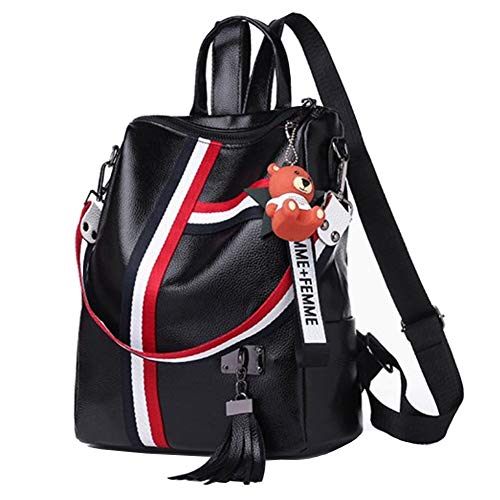 Segater® Frauen Rucksack 2-Wege-Cabrio-Umhängetaschen Mode Leder Geldbörse Damen Reise Hochschultasche Rucksackhandtaschen von Segater