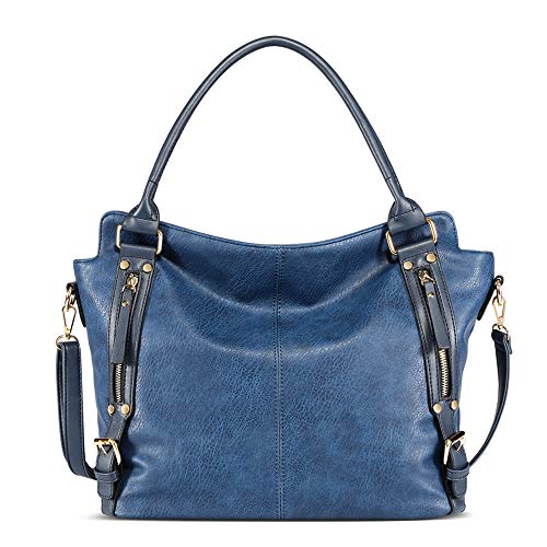 Segater® Frauen Top Griff Satchel Damen PU-Leder handtasche Schultertaschen Und Geldbörse Tote Umhängetasche Große Shopper-Tasche von Segater