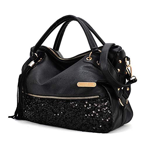 Segater® Handtaschen für Damen, Mehrfarbige Hobos der Frauen Schultertasche Leopardenmuster Tote Umhängetasche von Segater