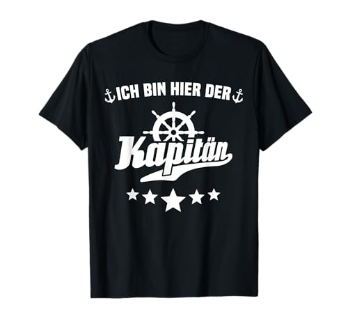 Kapitän Motorboot Geschenk Männer Fun Sprüche Boot Zubehör T-Shirt Kapitän Motorboot Geschenk Männer Fun Sprüche Boot Zubehör T-Shirt von Segelboot Sportboot Segelschein Segeln Geschenke