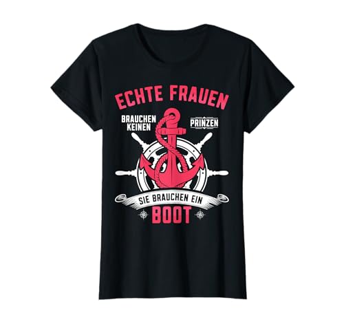 Echte Frauen fahren Boot Kapitänin Mamitän Segeln Segelboot T-Shirt von Segeln Frauen Segelbekleidung Seglerin