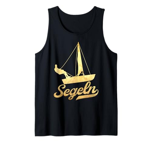 Herren Segler Segelboot Skipper Herren Damen Kinder Segeln Tank Top von Segeln Segelschiff & Wassersport Segelbekleidung