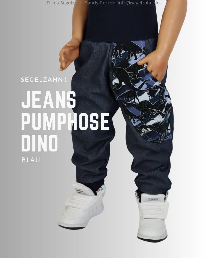 Jeans Pumphose Dino Blau Kinderhose Jungen Dinosaurier Jeanshose Kind Baby Hosen Segelzahn Kinderkleidung Dinohose Blaue Für von Segelzahn