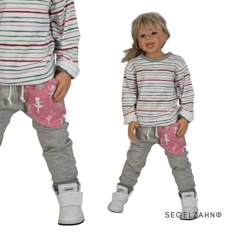 Mädchenhose Grau Ballerina Sweathose Kinderhose Hosen Für Kinder Segelzahn Kleidung Mädchen Jogginghose Slim Fit Jogger Graue Ballett von Segelzahn