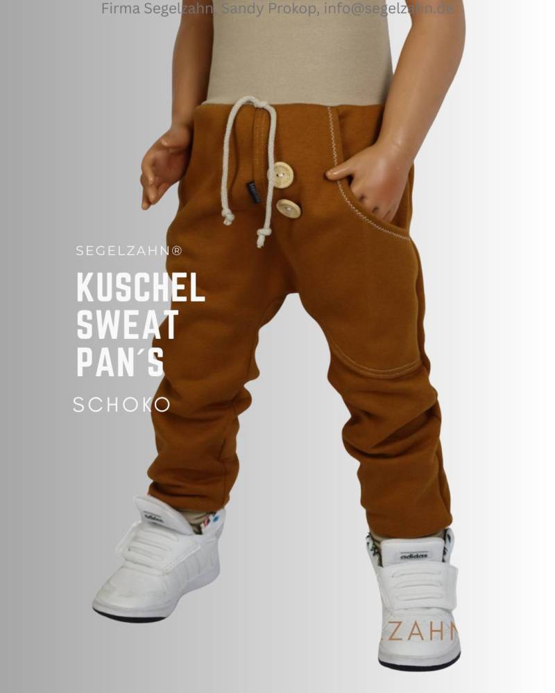Versandfertig Warme Hose Kinder Slim Fit Jogger Jungen Sweathose Schoko Geschenk Idee Hosen Segelzahn Jogginghose Kinderhose 122/128 von Segelzahn