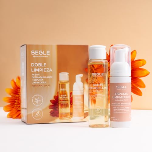 Segle Clinical | Doppelpack Feuchtigkeitsspendender Make-up-Entferner + Reinigungsschaum | Hyaluronsäure mit aktiver Anti-Verschmutzung | alle Hauttypen von Segle Clinical