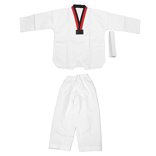 Taekwondo Dobok Anzug robuste bequeme atmungsaktive Taekwondo-Uniform für Kinder Höhe 136-146 cm von Segrehy