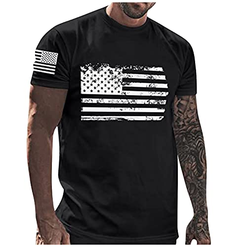 T Shirt Herren, Rundhals, Kurzarm, Sport Tshirts Herren, Herren-Sweatshirt, Herren T Shirt Slim Flit, Sportshirt Herren, Tshirt Bedrucke, T Shirt Übergröße Herren Lang,Schwarz,5XL von Seguire