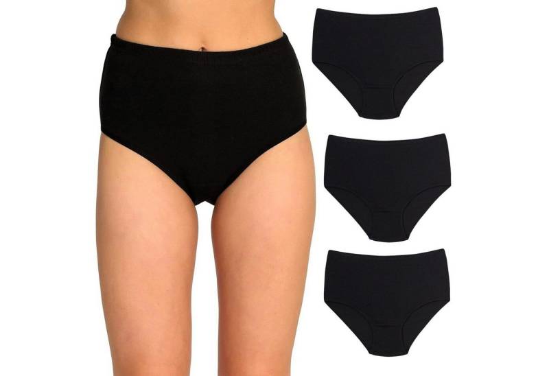 Seher/Tutku Slip Damen Unterhosen 6er-10er Pack Basic Slips elastische Taillenslips (6-St., 6er- oder 10er-Pack) Hohe Taille für zusätzlichen Komfort von Seher/Tutku