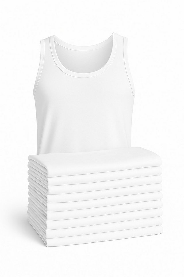 Seher Mensucat Unterhemd 6er-10er Pack Herren Unterhemden Tank Tops 100% Baumwolle S-4XL (10-St., Multipack) Atmungsaktiv und hautfreundlich von Seher Mensucat