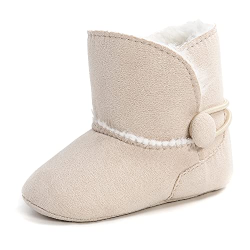 Sehfupoye Baby Mädchen Jungen Turnschuhe Winter Warm Snow Booties Infant First Walking Schuhe 12-18M von Sehfupoye