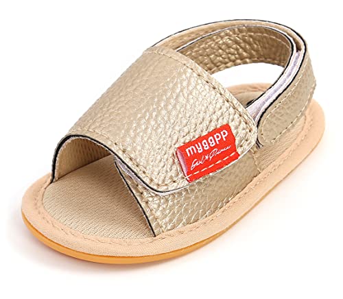 Sehfupoye Baby Sandalen Kleinkind Mädchen Jungen Erste Wanderschuhe Rutschfeste Gummisohle Prewalkers Sommer Open Toe Sandalen Schuhe 12-18M von Sehfupoye