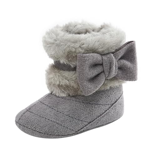 Baby Winter Warme Schneestiefel Neugeborenes Baby Mädchen Jungen Weiche Sohle Knöpfe Fleece Stiefel Säugling Kleinkind Erste Walker Schuhe von Sehfupoye