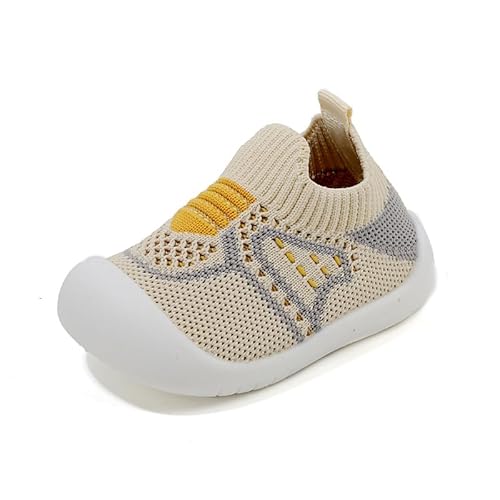 Babyschuhe mit weicher Sohle, rutschfeste Krabbelschuhe aus atmungsaktivem Mesh, Lauflernschuhe Schlupfdesign für 0-3 Jahre von Sehfupoye