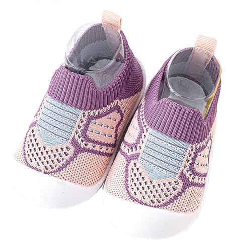 Babyschuhe mit weicher Sohle, rutschfeste Krabbelschuhe aus atmungsaktivem Mesh, Lauflernschuhe Schlupfdesign für 0-3 Jahre von Sehfupoye