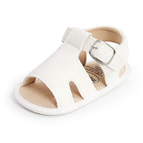 Sehfupoye Kleinkind Baby Jungen Sandalen PU Leder Sommerschuhe First Walker Schuhe Neugeborenes PU Leder Freizeitschuhe 0-18M von Sehfupoye