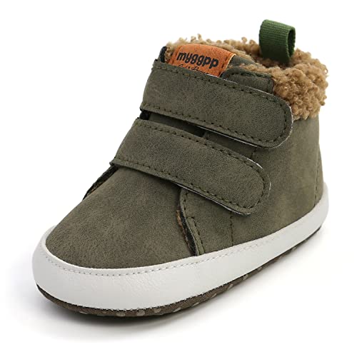 Sehfupoye Baby Jungen Mädchen Winter warmen Schnee Booties Sneakers Baby erste Wanderschuhe rutschfeste weiche Kleinkinderschuhe Booties 0-6m mit Socken von Sehfupoye