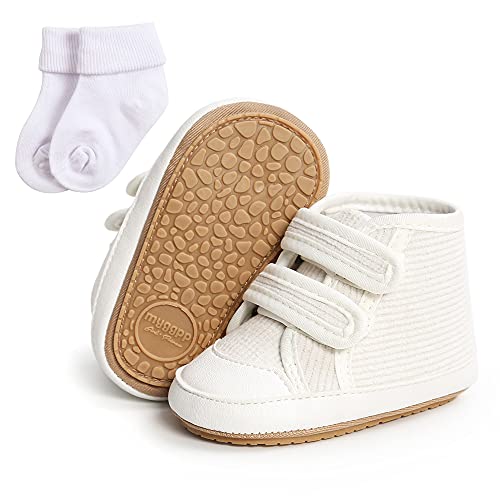 Sehfupoye Baby Jungen Mädchen Winter warmen Schnee Booties Sneakers Baby erste Wanderschuhe rutschfeste weiche Kleinkinderschuhe Booties 0-6m mit Socken von Sehfupoye