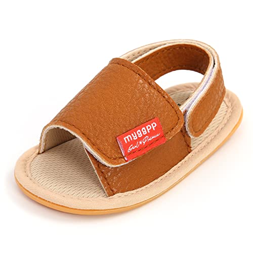 Sehfupoye Baby Sandalen Kleinkind Mädchen Jungen Erste Wanderschuhe Rutschfeste Gummisohle Prewalkers Sommer Open Toe Sandalen Schuhe 12-18M von Sehfupoye