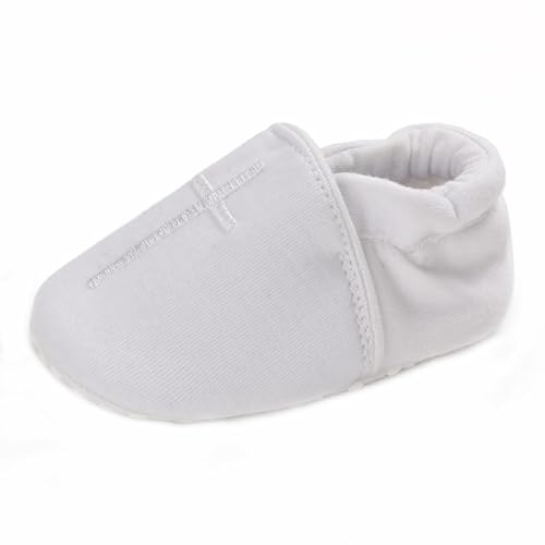 Sehfupoye Babyschuhe aus weichem Baumwollstoff mit Flex-Sohle Hausschuhe Taufsandalen für 0-20 Monate, Atmungsaktive Krabbelschuhe für Jungen & Mädchen von Sehfupoye