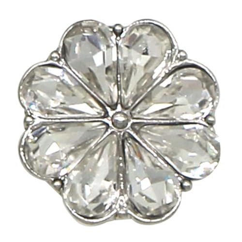 Sehuby Strass Blume Hemd Knopf Abdeckungen Manschettenknöpfe Abdeckungen Rostbeständig Hemd Knopf Dekoration Manschettenknöpfe Ersatzbezüge von Sehuby
