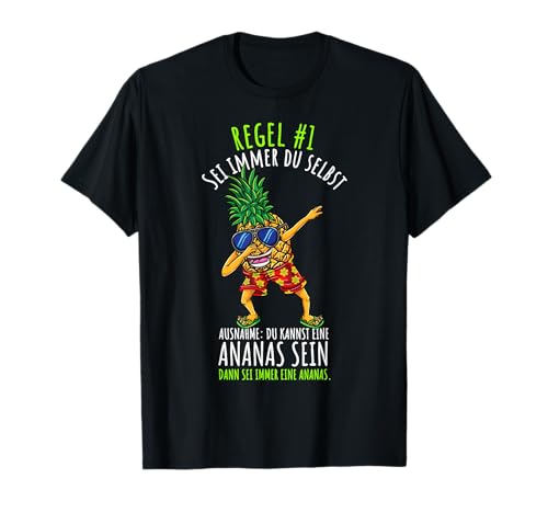 Sei Immer Du Selbst Kinder Ananas T-Shirt von Sei Immer Du Selbst Kinder Ananas